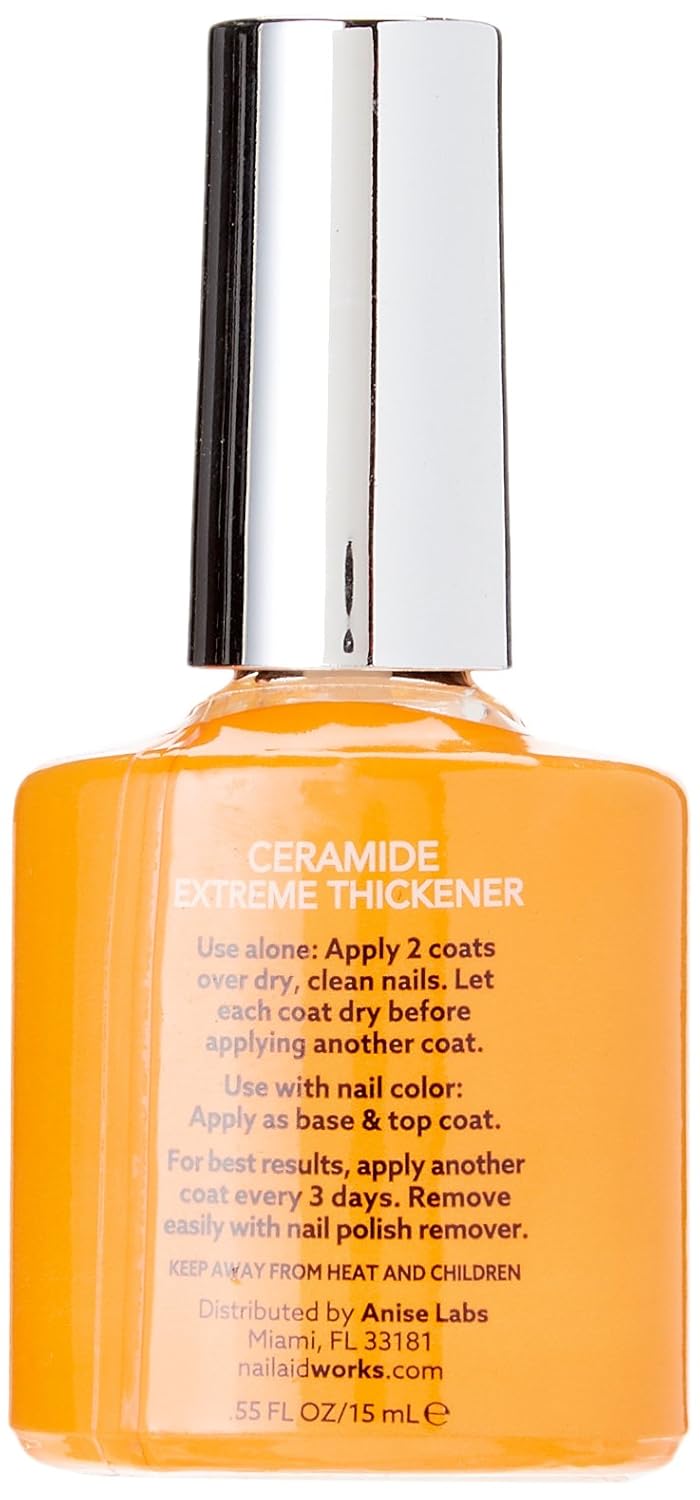 NAIL-AID Ceramide Extreme Thickener, Clear, 0.55 Fluid Ounce : Beauty