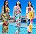 PRETTYGARDEN Women's Off Shoulder Ruffle Floral Printed Sexy Bodycon Beach Boho Maxi Dress (Style_1, X-Large)