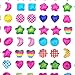 Hestya Sticker Earrings 3D Gems Sticker Girls Stick on Earrings (1680 Pieces)
