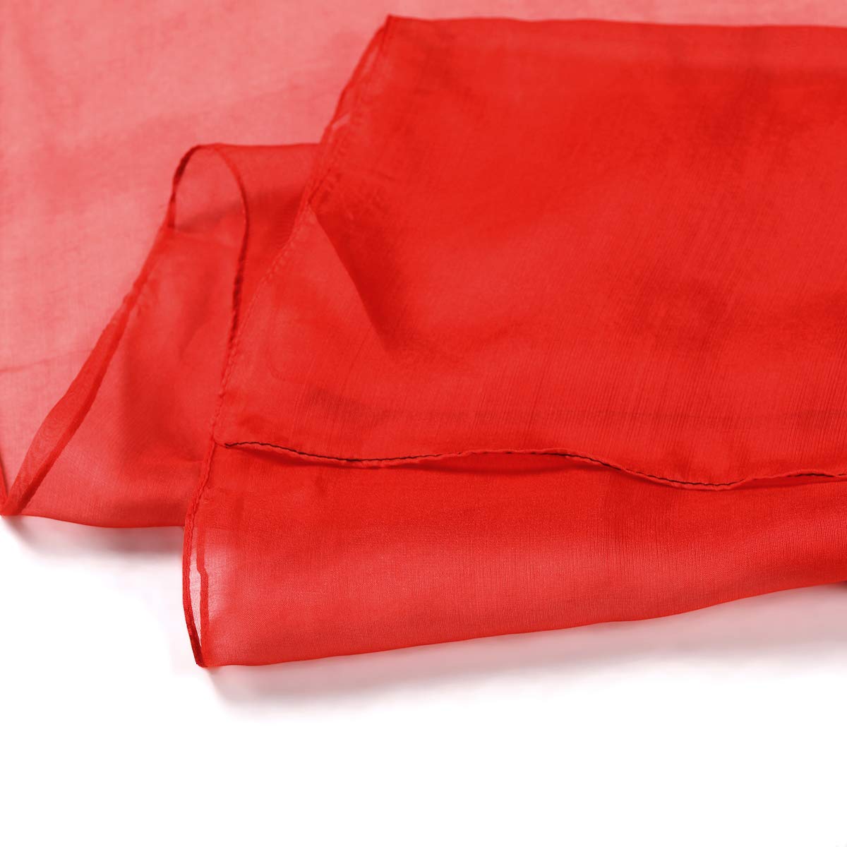 LEIDAI Frauen Seidenschal Elegante Leichte Lange Verlaufsfarben 100% Seidenschal Anti Allergie Tuch Sonnenschutz(Schwarze, 175 cm* 62 cm)