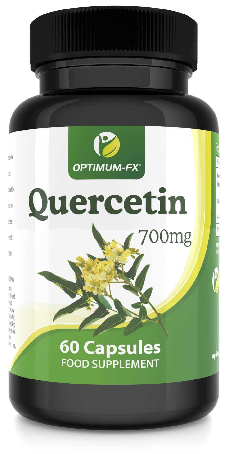 Quercetin 700mg Capsules Not Tablets High Strength Naturally High in Bioflavenoids – 60 Capsules