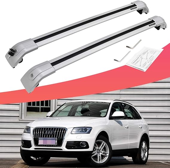 SnailAuto Fit for 20132017 Audi Q5 Silver Cross Bars Roof