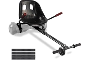 KKA Hoverboard Seat Attachment Go-Kart Fits 6.5”/ 8”/ 10” Hoverboards, Hover Cart for Kids & Adults, Accessory for Self Balancing Scooter