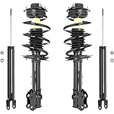 COMPLETESTRUTS - Front Complete Strut Assemblies with Coil Springs and Rear Shock Absorbers Replacement for 2011-2016 Kia Sportage FWD - Set of 4