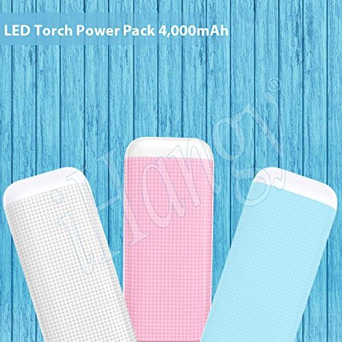iHangy 4,000mAh Universal External Powerbank with LED Torch - Blue