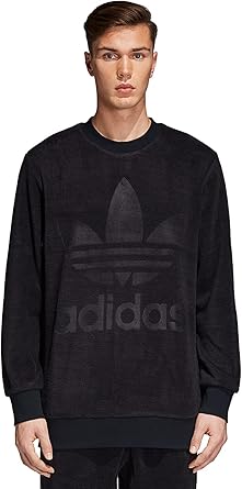 adidas velour crew sweatshirt