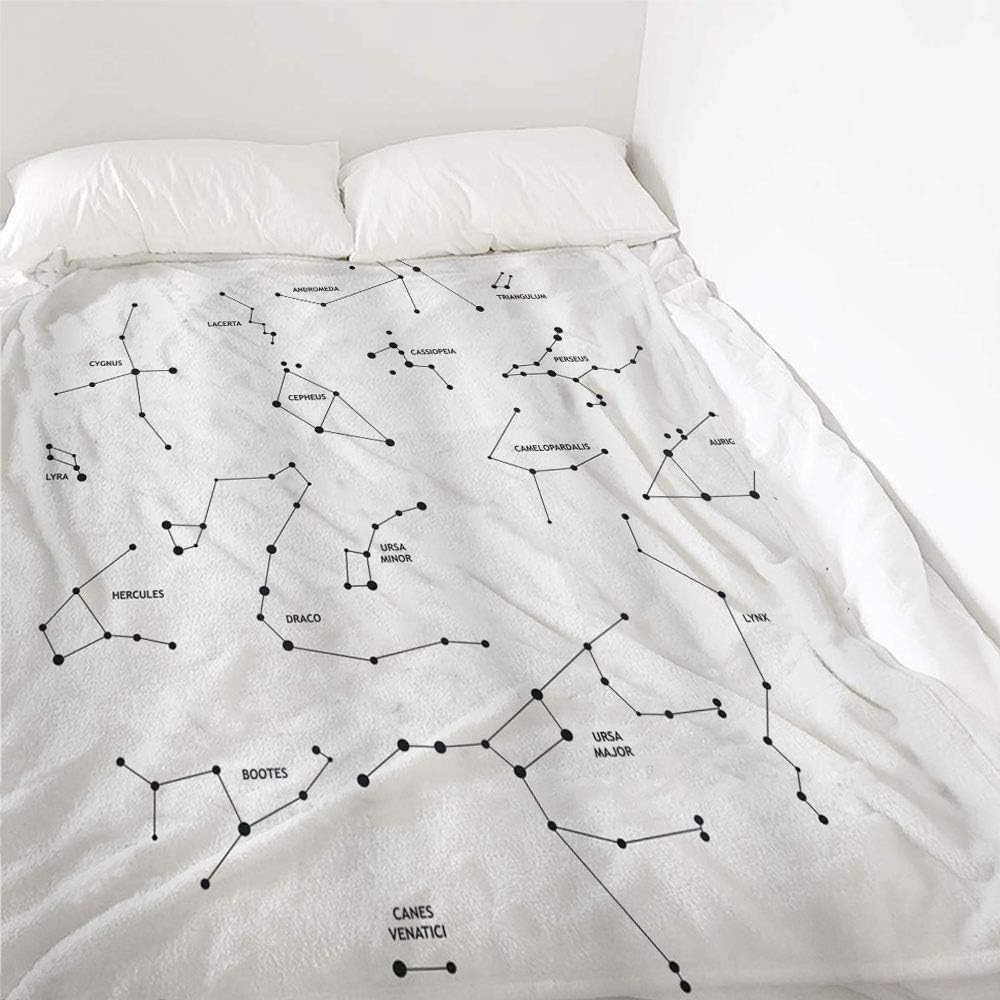 Home Decor Throw Blankets Stars Scientific Printing Adults Soft Throws Girls Winter Adult Throw Small Size 40x50 inch