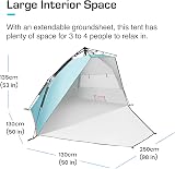Active Era Luxury Beach Tent 3-4 Person Sun Shelter UPF 50+ Easy Pitch view 2