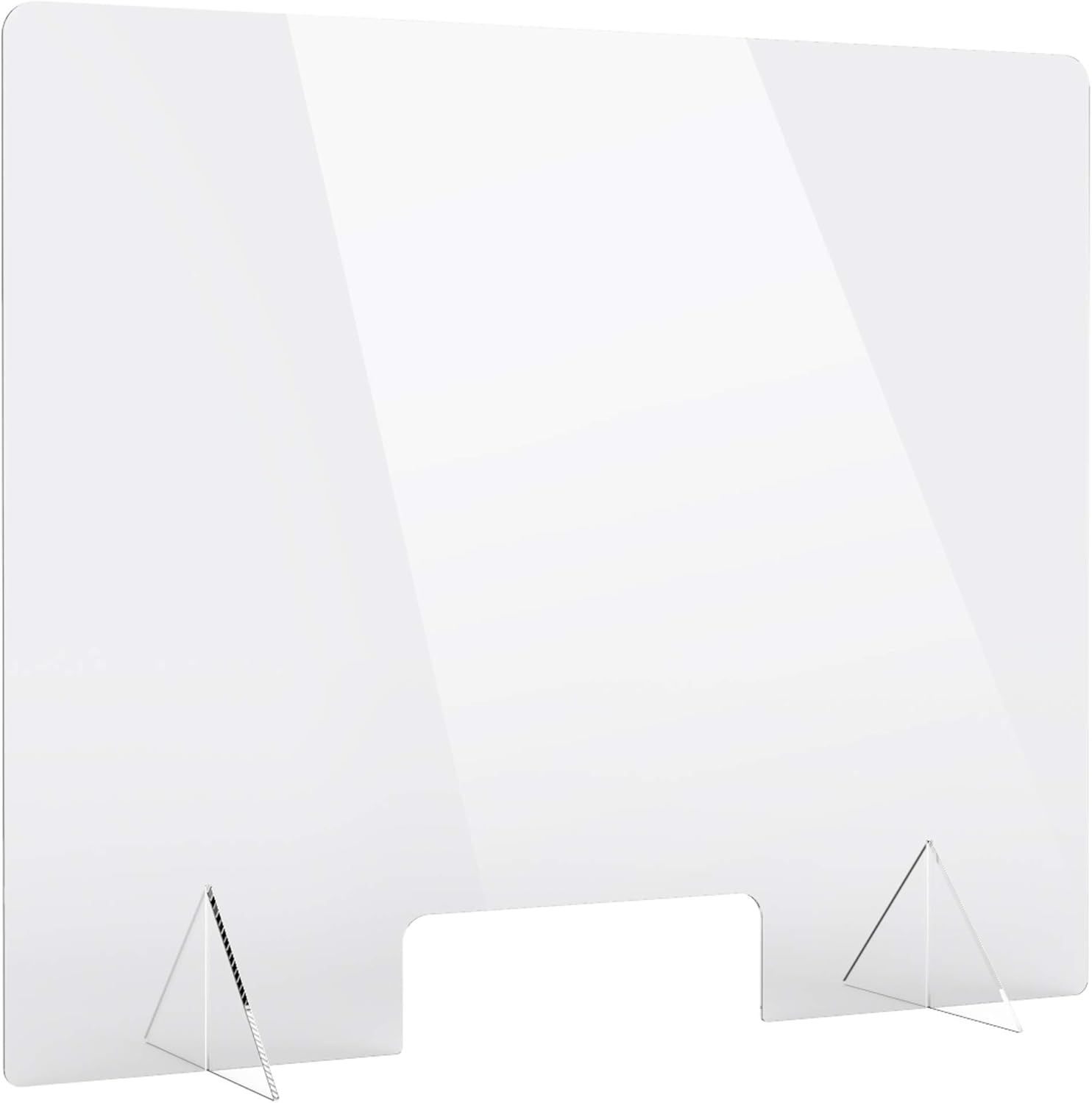 Protective Sneeze Guard, (36"W x 30"H) Clear Acrylic Plexiglass Shield for Counters, Transaction Window for Employers, Workers & Customers : Office Products