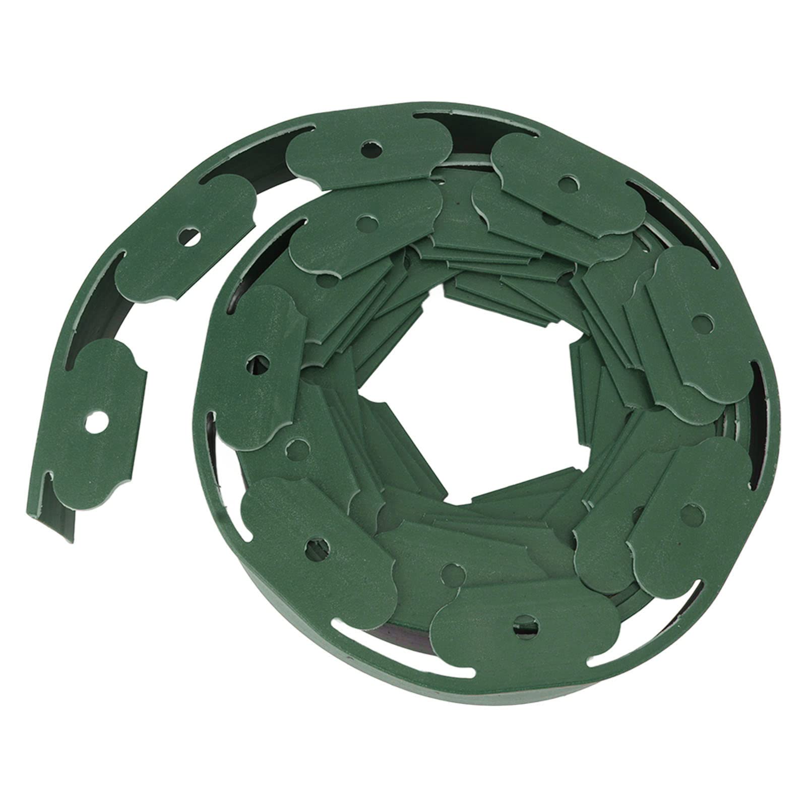 TYCIONG Landscape Edging Kit - Lawn Edging with 30 Spikes, PE Garden Edging Border for Landscaping, Flower Gardens, Lawn (5cm*5cm*5m)