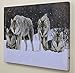 BANBERRY DESIGNS Light Up Wolf Picture - Wolves LED Lighted Canvas Print - Wolf Pack in a Winter Scenn - Wolf Home Decor - Grey Wolves in a Snowy Forest Scene - 16x12 Inch