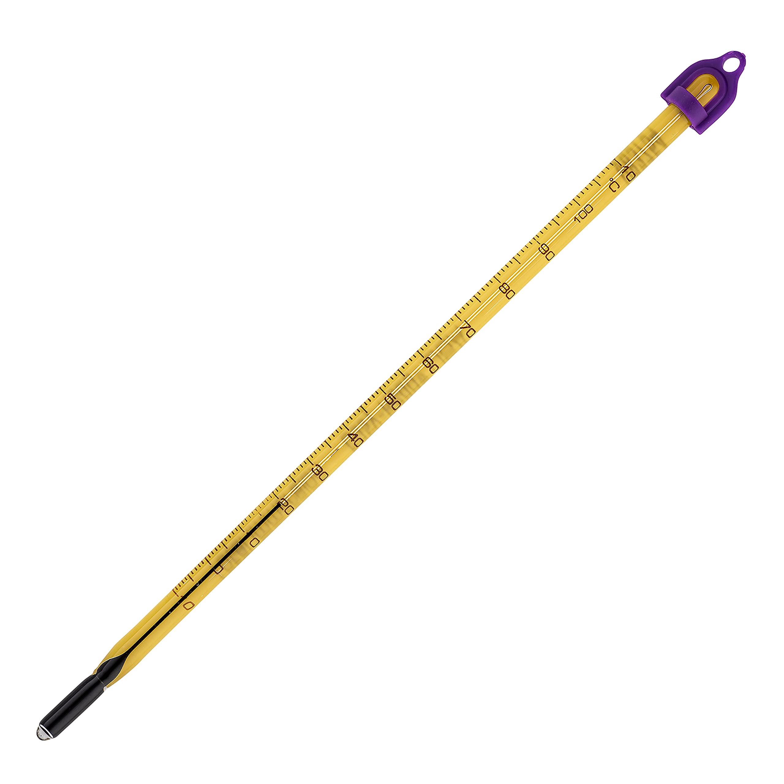 SP Bel-Art H-B Easy-Read Liquid-In-Glass Laboratory Thermometer, -10 to 110°C, Total Immersion, Enviro-Safe, Lead-Free, Biodegradable, Accurate, NIST Traceable for Labs, Pharma, Food Processing
