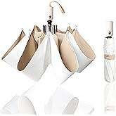 Nuxer UV Sun Umbrella Compact for Rain Folding Travel Umbrella Automatic Open Close UPF 50+ Windproof Rainproof