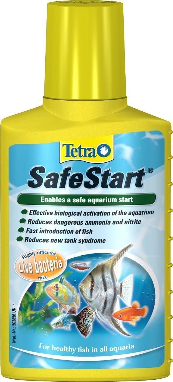 Tetra SafeStart Aquarium Starter - with live nitrifying bacteria, allows the rapid introduction of fish in an aquarium, 250 ml bottle.
