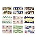 ALLYDREW 48 Sheets Winter Wonderland Nail Art Decals Water Transfer Nail Decal Sheets