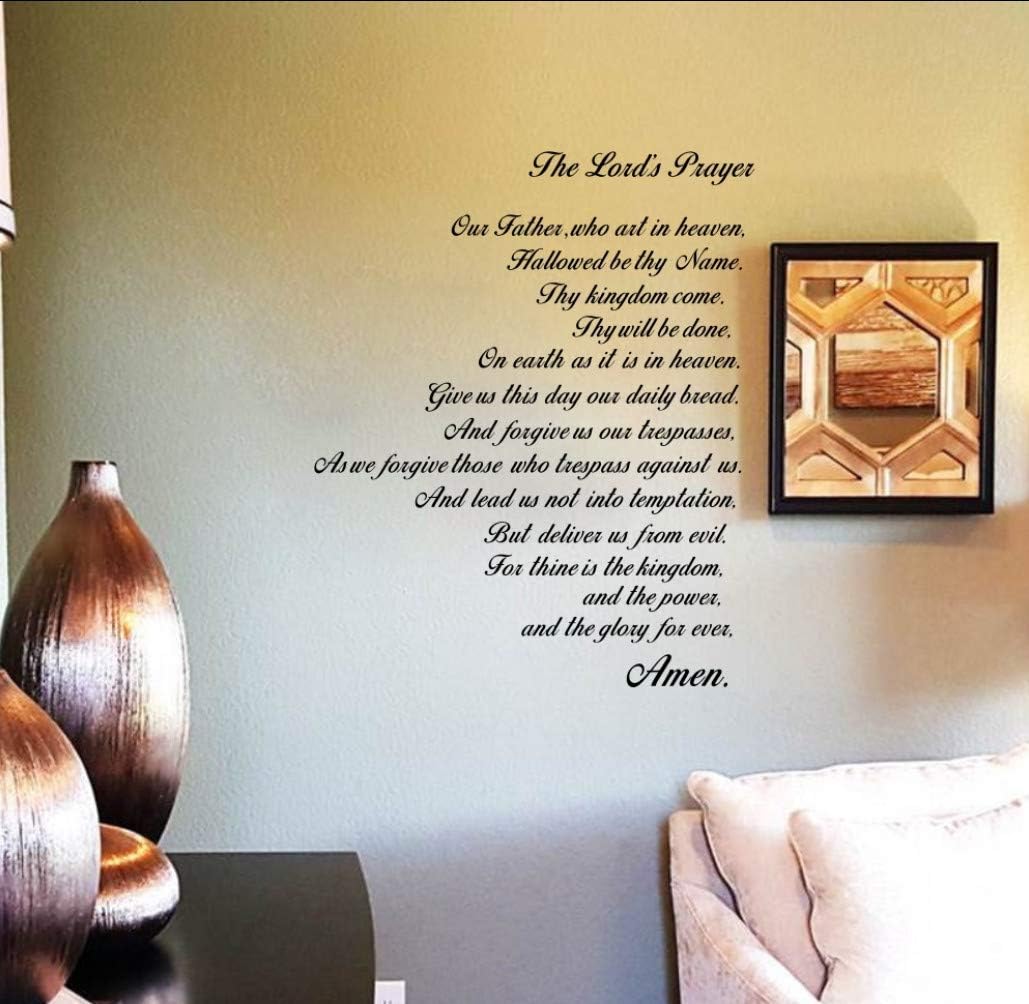 Yirenfeng La Oracion Del Senor Biblia Pared Padre Nuestro Vinilo