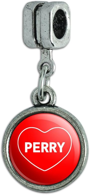 イタリアヨーロピアンスタイルブレスレットチャームビーズi Loveハート名前