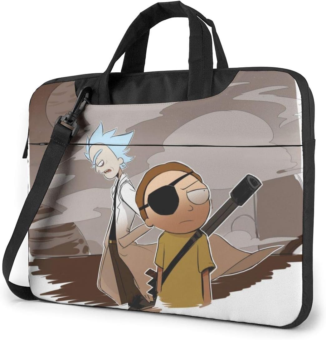 Laptop Sleeve Bag Anime Evil Rick Morty Laptop Sleeve Case Cover 15.6 Inch, MacBook Air Pro Notebook Sleeve Case, Tablet Briefcase Ultra Portable Protective Case
