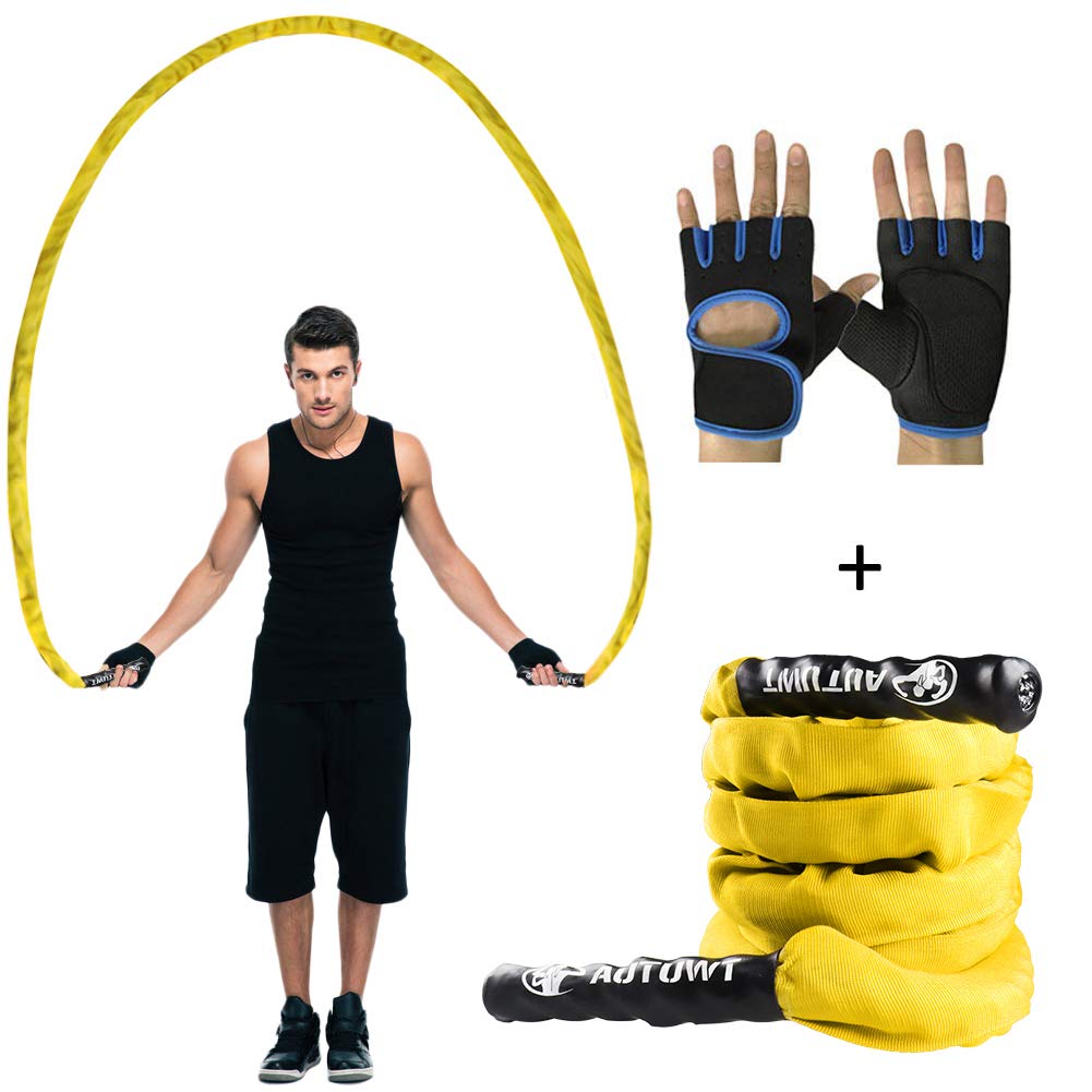 Buy AUTUWT Heavy Jump Rope with Protective Sleeve,Adult Weighted Jump