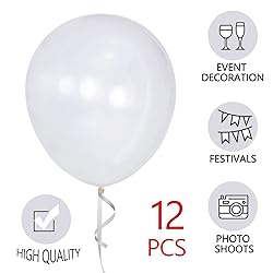 18 Inch Clear Balloons 12 Pack Large Latex Party