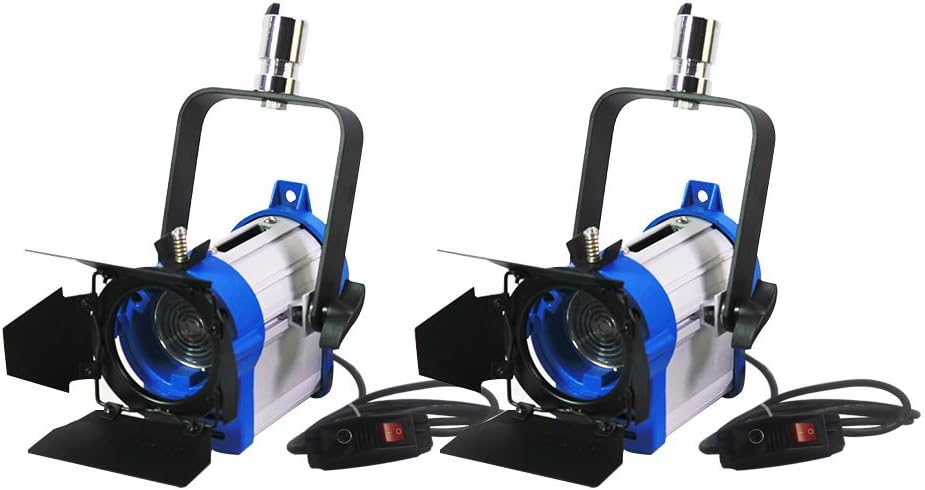 2PCSX150 Watt Dimmer Built- in Fresnel Tungsten Photo Video Studio Continuous Lighting Light Spotlight