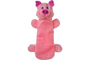 SmartPetLove Snuggle Puppy Tender Tuffs - Water Bottle Cruncher with Puncture Resistant Squeaker - Pig Bottle Cover Dog Toy
