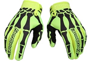 EXCEREY Skeleton Cool Motorcycle Bicycle Full Finger Off-Road Racing Gloves Outdoor Sports for Men Women & Mountaineering