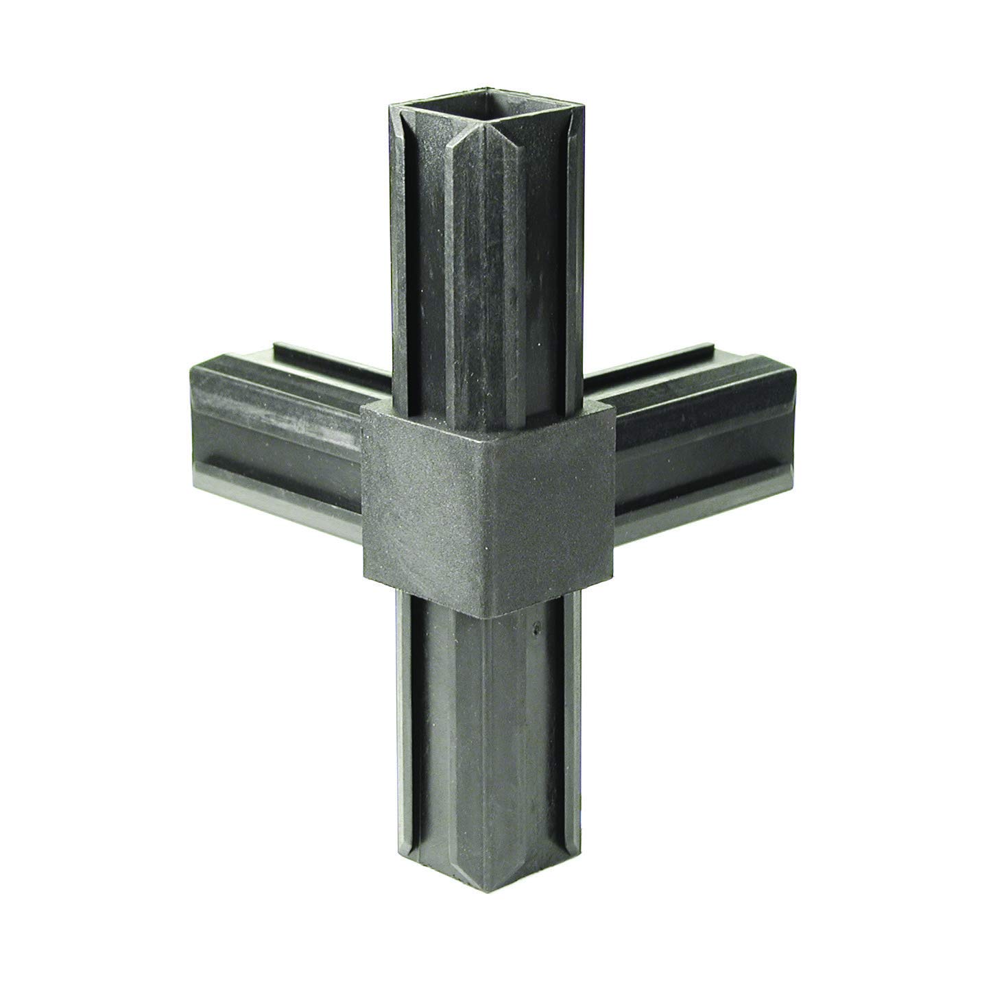 Alberts 426460 XD Pipe Connector, T-Piece and Another Right Angled Outlet, Plastic, Black, 30 x 30 x 2.0 mm