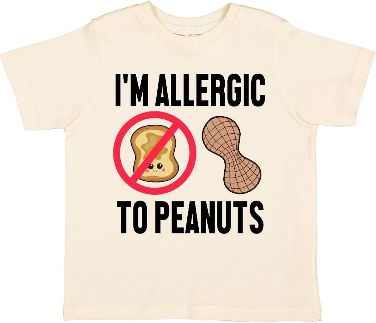 inktastic Im Allergic to Peanuts Food Allergy Awareness Toddler T-Shirt