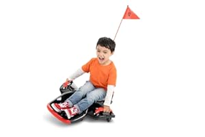 Rollplay Nighthawk Bolt 12 Volt Ride On Toy for Ages 4 & Up with Compact Design for Easy Storage, Side Handlebars for Steering, and a Top Forward Speed of 4 MPH, Black