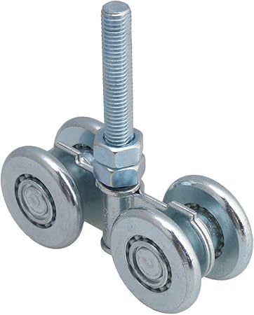 Amazon Com Dia 46mm Steel Double Wheel Rail Hanging Trolley