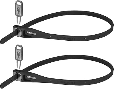 Hiplok Z LOK Twin Pack Bike Lock and Helmet Lock Black 40cm Length