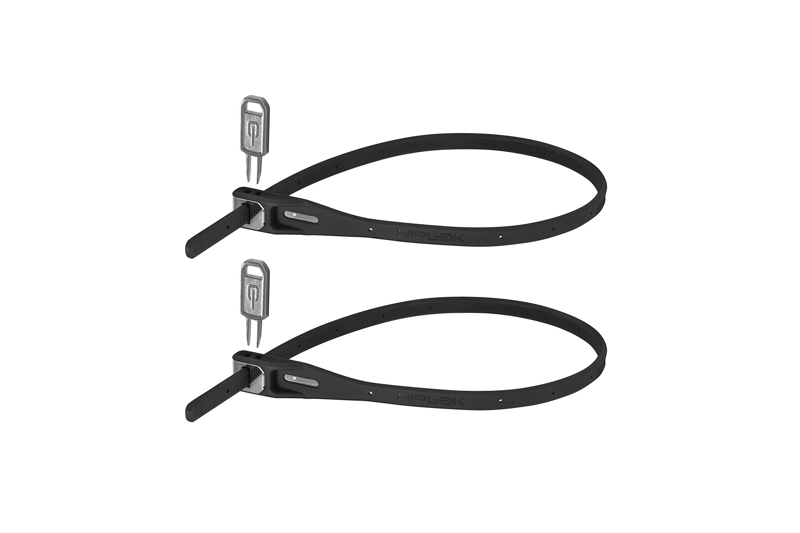 Hiplok Z LOK Bike Lock/Bike Helmet Lock x 2 (Twin Pack) - Black. Lightweight Zip Tie, Steel Core, 400mm Area. Ideal Bicycle Lock & Helmet Lock