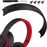 Studio 3 Headband Replacement Parts Studio3 Headband Original Top Arch Band Accessories Repair Kit Compatible with Studio3 Headphones. (Defiant Black-Red)