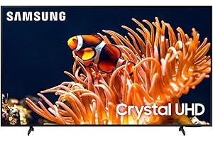 Samsung 85-Inch Class 4K Crystal UHD DU8000 Series HDR Smart TV w/Object Tracking Sound Lite, Motion Xcelerator 120Hz, Ultra Slim Design, Gaming Hub, Alexa Built-in (UN85DU8000, 2024 Model)