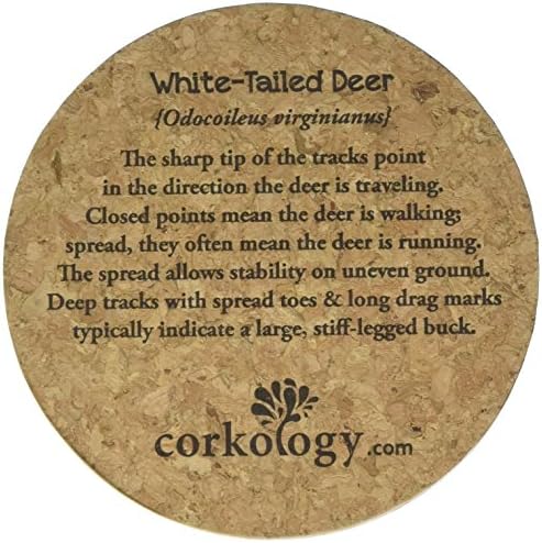 Corkology Animal Paw Cork Coaster Set
