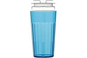 Reflo Smart Cup (Blue 1-Pack) Open Training Cup, Toddler Cup, No Suction 6oz, 360 Control-Flow, USA MADE Premium High-Impact Plastic