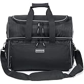 Mangrove 2 Ball Bowling Bag with Dual Padded Ball Holder &amp; Multiple Pockets | Ventilated Shoe Compartment, Fits Men's Size 16 Shoes, Adjustable Strap &amp; Shoulder Pad, 600D Water-Resistant Fabric