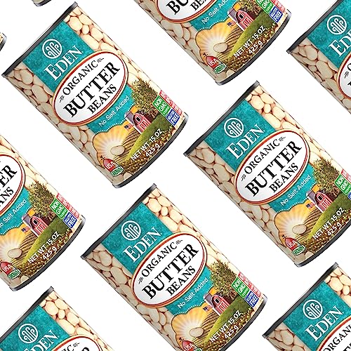 Eden Organic Butter Beans, (Baby Lima Beans), No Salt Added, USA Grown