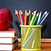 5 Pieces Metal Mesh Pen Holder Pencil Cup Holder Pen Organizer Pencil Holder for Desk Office and School, 5 Colors