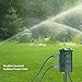 Outdoor Power Stake with Electronic Countdown Timer, 6 Grounded Outlet Power Strip with Weatherproof Covers