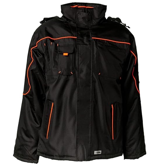 Planam 3535 Wetterjacke, schwarz/orange, XXL