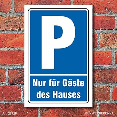 SCHILD PARKEN PARKPLATZ Stellplatz Ihr Text Und Piktogramm 3 Mm Alu