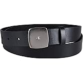 Calvin Klein womens Casual Plaque Buckle Ck Jeans Belt