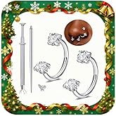 MODRSA 18 Nose Rings Studs Surgical Stainless Steel Hypoallergenic L Shaped Nose Piercing Jewelry for Women Men Silver Black Nostril Hoop Rings 18 Gauge