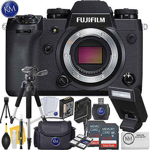 Fujifilm-X-H1-Mirrorless-Digital-Camera-Body-Only-2-x-32GB-Memory-KM-Photo-Accessory-Bundle