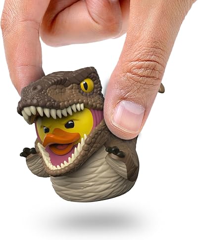 TUBBZ Jurassic Park Velociraptor Rubber Duck Mini Collectible Toy