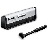 Pro-Ject Cleaning Set Basic, Carbon Fibre Cleaning Brush for Record and Carbon Needle Brush