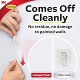 Command Micro Hooks White 17066 Small Adhesive Wall Hangers view 4