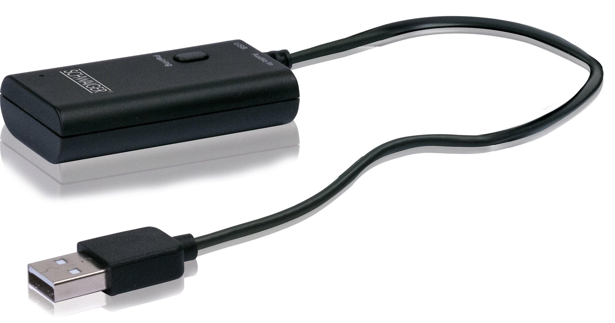 Schwaiger KHTRANS513 Bluetooth Stereo Adaptor for Jack Output, Dual Pairing Black